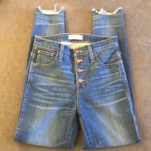 Madewell 10” high- rise skinny